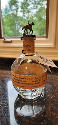 Blantons Bourbon Empty Bottle- Letter ''B'' Horse Topper