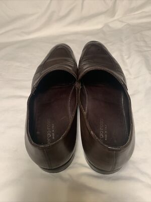 Sergio Rossi Mens Sz 8.5 Brown Leather Loafer | eBay display picture 1