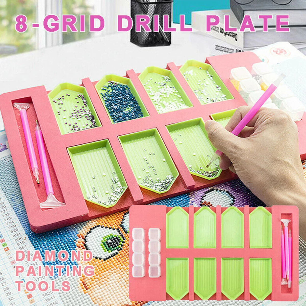 5D Diamond Painting Tools Kit Diamond Embroidery DIY Painting Accessories  Box