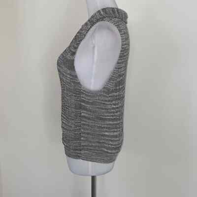 Free People Dots & Dashes Sweater V Neck Sleeveless Size Medium | eBay
