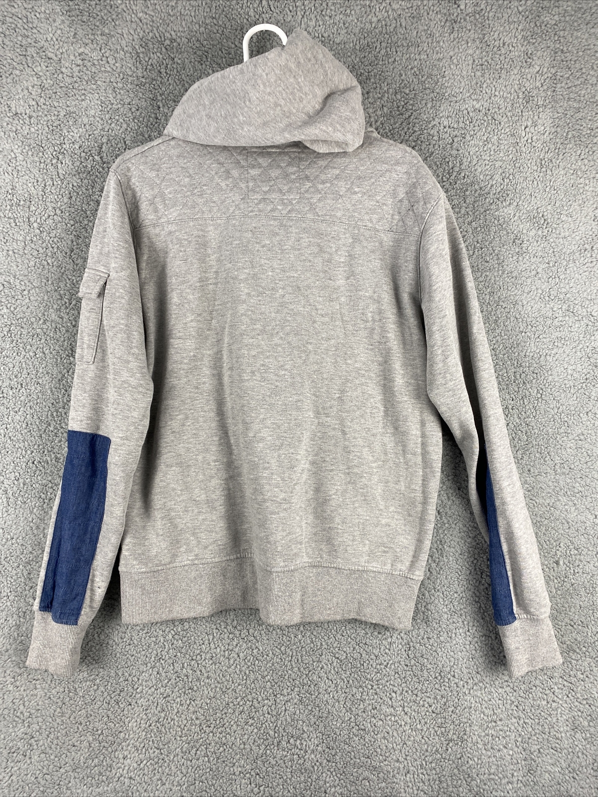 Timeout Mens Medium Gray Pullover Hooded Hoodie L… - image 10