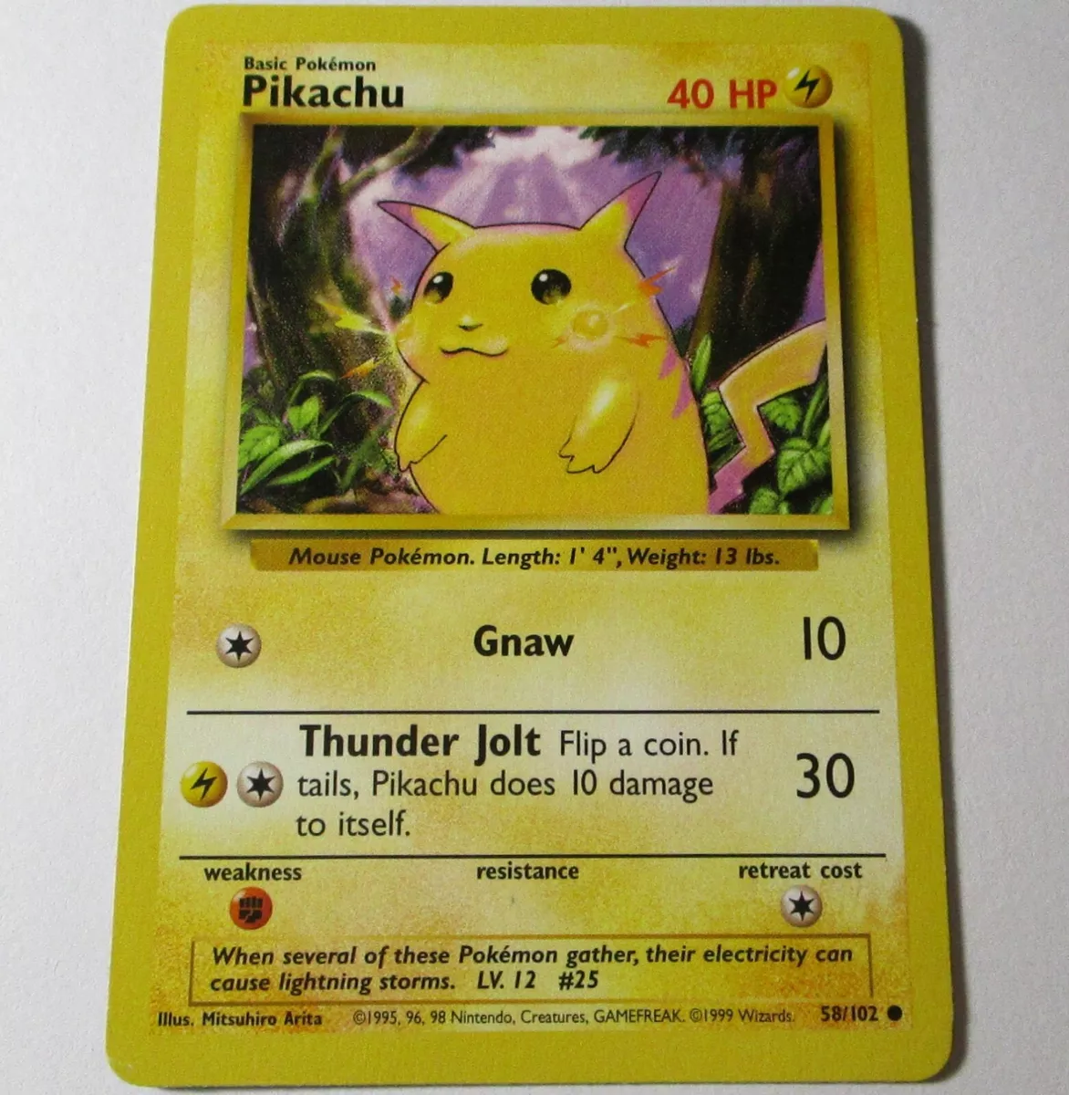 Pokémon - Pikachu (58/102) - Conjunto básico 