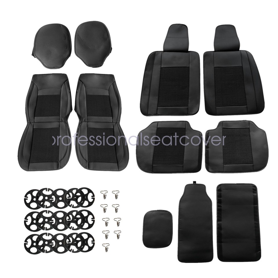 CalTrend Faux Leather Seat Covers for 2009-2011 Ford F-150-350, UV