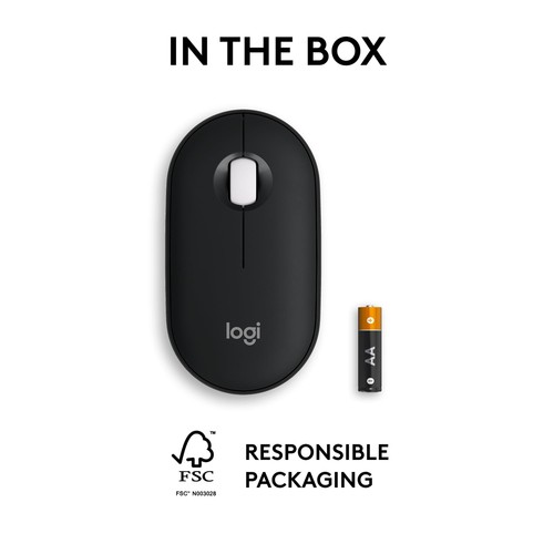 Logitech Pebble Mouse 2 M350s Slim Bluetooth Wireless Mouse - USED - Photo 11/11