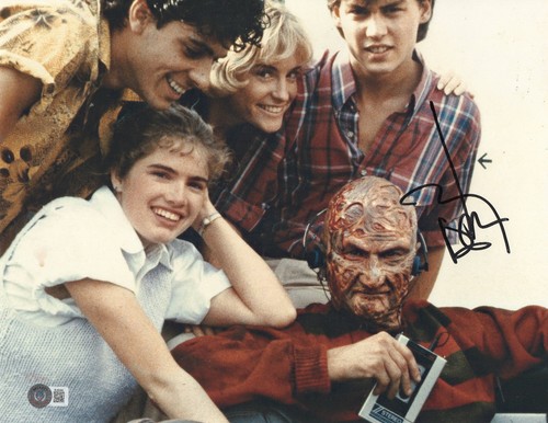 Johnny Depp signed Autogramm A Nightmare On Elm Street 11x14 Foto Beckett BAS