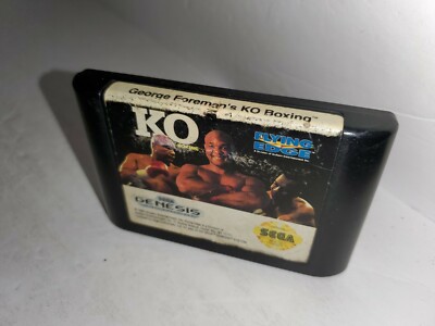 George Forman's KO Boxing Sega Genesis Authentic Cartridge Cleaned & Tested P28