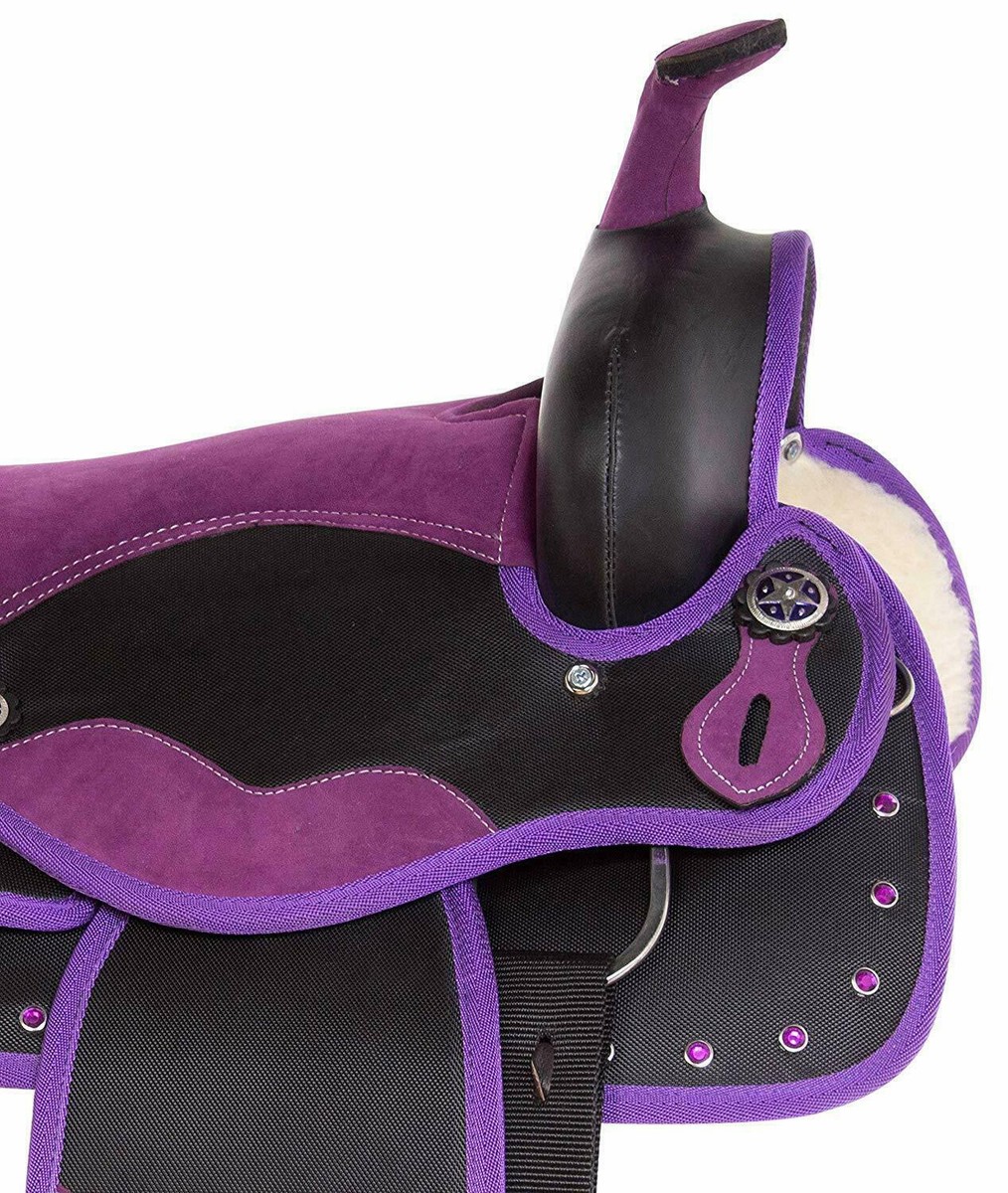 Selle Western Pleasure Trial Synthétique RIDEX, Taille 10 à 18.5 Pouces, Neuve
