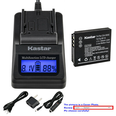 Kastar Battery LCD Fast Charger for Sigma BP-41 & SIGMA DP2 Merrill Camera