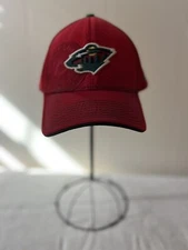 Minnesota Wild NHL Red Cap New Era SIZE S/M Double Logo EUC