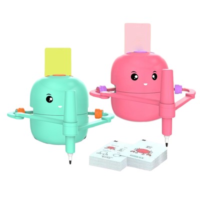 Kids Robot Interactive Educational Drawing Robot for Kids，with 100 Drawing Cards