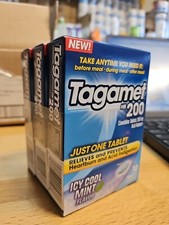  3 Tagamet HB 200 Mg Icy Mint Relieves Heartburn Acid 90 Total Exp 11-2024
