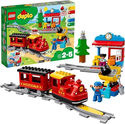 LEGO DUPLO 10874 Steam Train Deluxe Set NEW You're the Conductor! Push and Go!