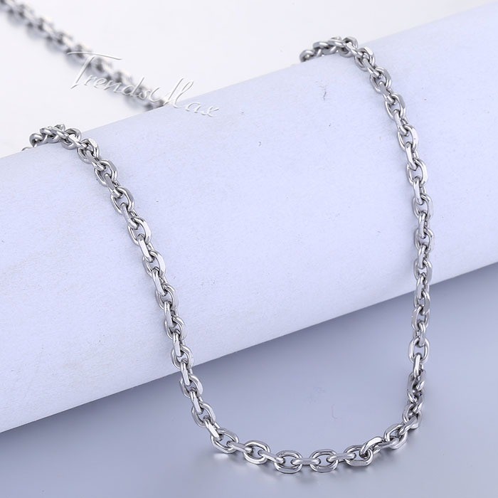 1meter/lot Rolo Cable Bulk Chains Stainless Steel Chain for Jewelry Making  Link DIY Punk Necklace Hiphop Bracelet Accessories