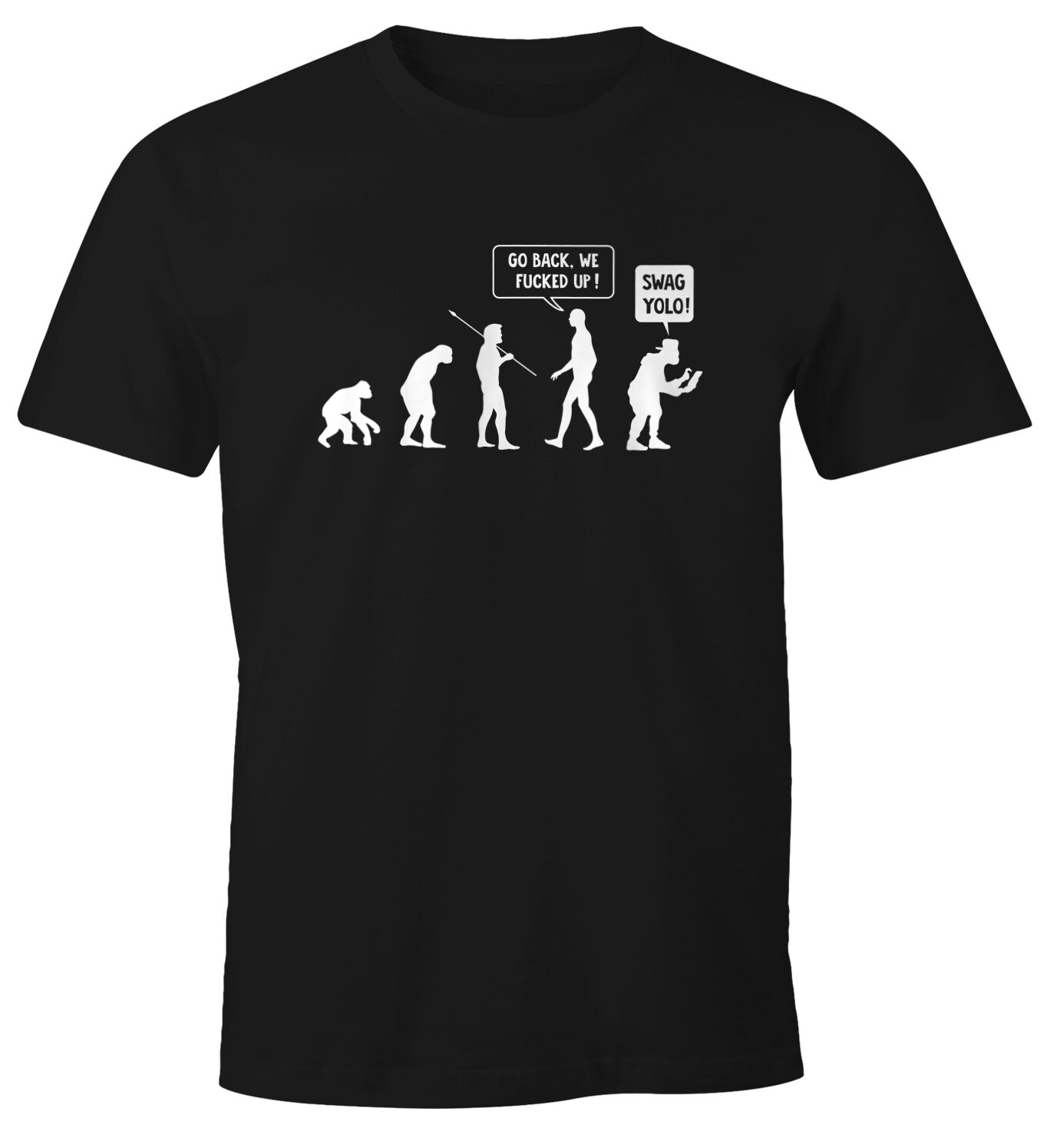 Футболка Evolution Herren - возвращайся, мы испортим веселье-Футболка Moonworks 