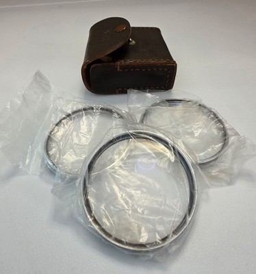 Vintage Royal Camera Lens Filter Set with Leather Case