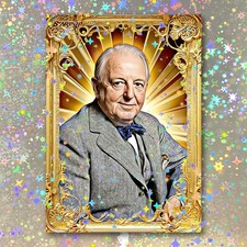 Charles Comiskey Holographic Golden Icon Art Card 01/10 Starpop Signed Print