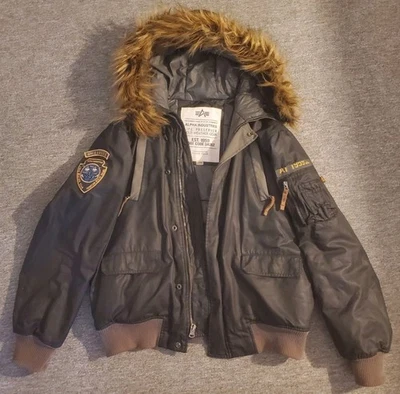 Alpha Industries Herren Bomberjacke A159 Mountain Rescue Squad Gr. L Schwarz - Bild 1 von 4