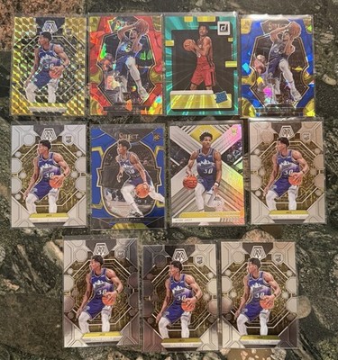 OCHAI AGBAJI 2022 Panini Rookie Card lot of 4 Holo Hoops Silver Prizm Utah Jazz