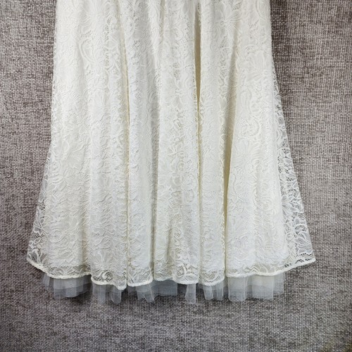 Torrid Ivory Lace Sleeveless Midi Dress Womens 18 Tea-Length Wedding Formal NEW - Picture 5 of 16