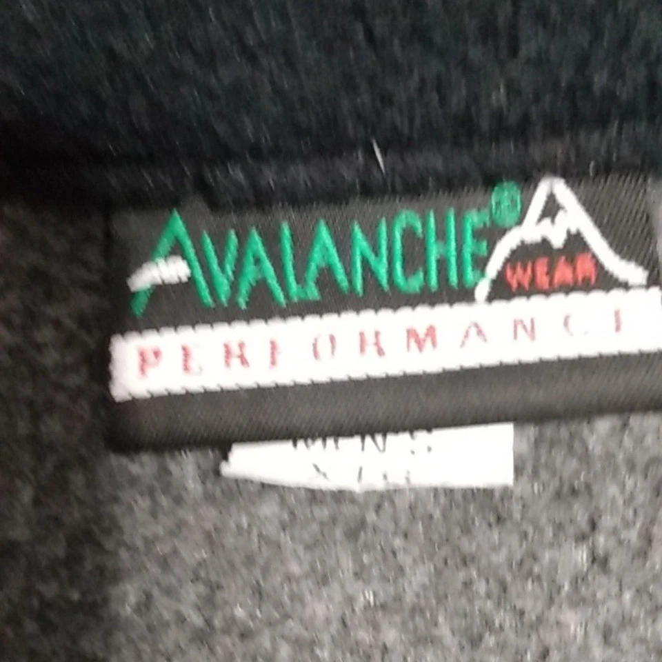 Avalanche Wear Men's Fleece Vest X-Large Gray Full Zip Performance Outdoor - Image 3 of 4