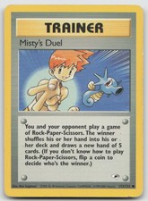Misty's Duel 123/132 Common Gym Heroes Pokemon Unlimited DMG