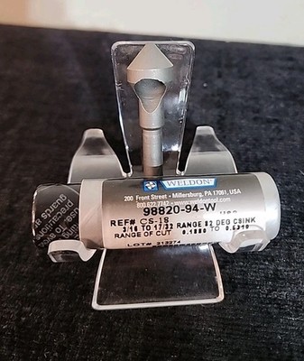 WELDON CS-18 3/16'' TO 17/32'' RANGE 82 DEG ZERO FLUTE COUNTERSINK - USA