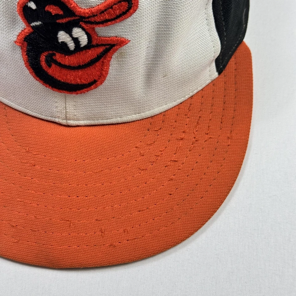 New Era Vintage 70s 80s Baltimore Orioles Hat Cap Fitted Mens 7 3/8 MLB Baseball - Image 4 of 4