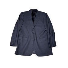 Brooks Brothers 346 Men Blazer 42L Navy Wool Blend Stretch Suit Jacket