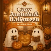Malbuch Herbst & Halloween, Ausmalbuch FüR Erwachsene, Kreativbuch