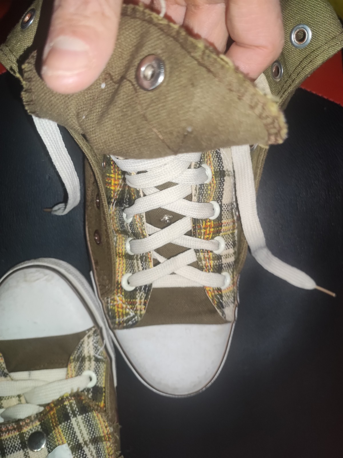Scarpe Converse All Star Fold Down Alte - Olive foto 3