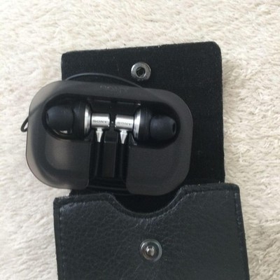 SONY MDR-EX90SL Silver Ear Wired Monitor Earphones w/ Case Tasted