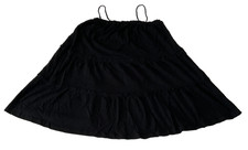 Asos Design Mini Dress Womens Size 16 Curve Black Paperbag Straps