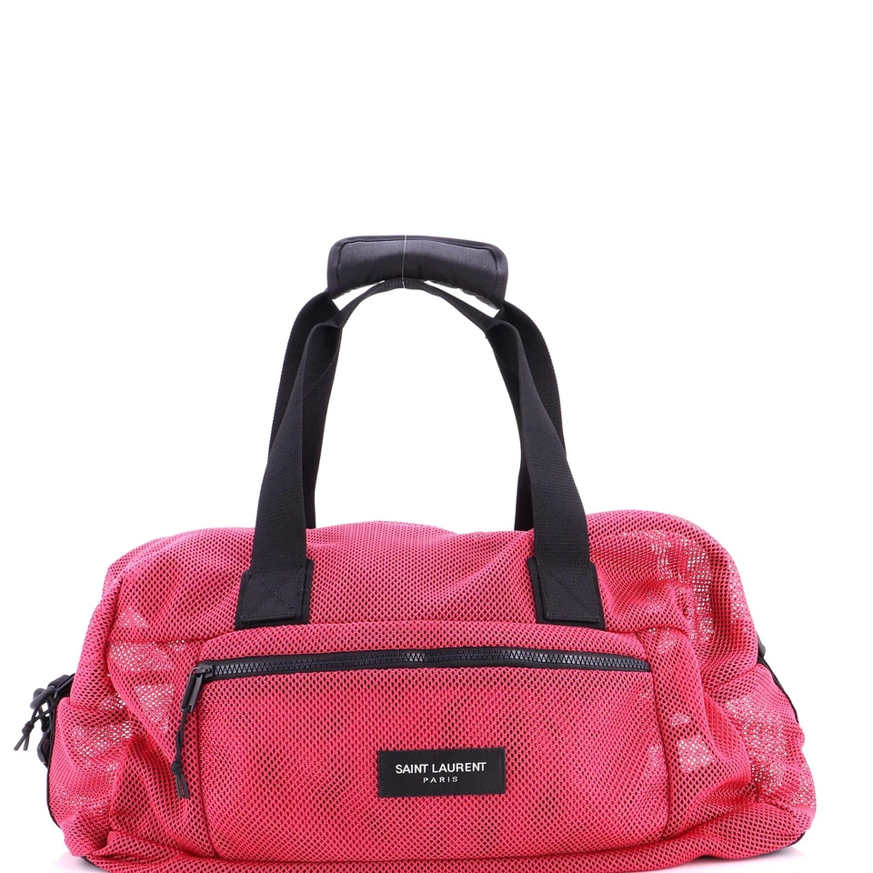 Saint Laurent Front Pocket Convertible Duffle Nylon Mesh