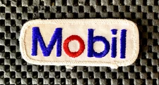 MOBIL EMBROIDERED SEW ON PATCH GAS OIL SERVICE STATIONS 3" x 1 1/4"