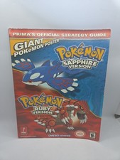 Pokemon Sapphire  Ruby Prima Strategy Guide GBA  No Poster
