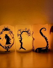 LED Candle Battery Operated Gift Decor Gothic Horror Halloween