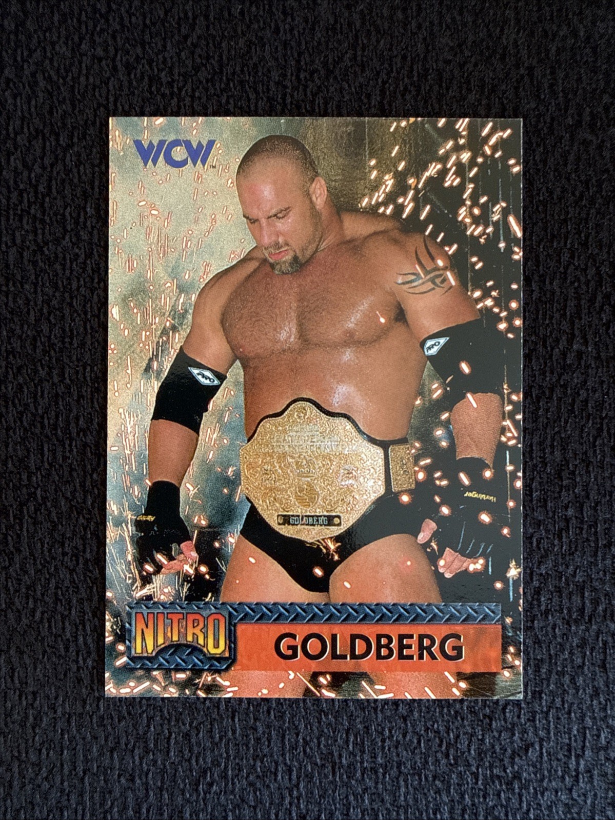 Goldberg 1999 Topps WCW/nWo Nitro Promos Insert Wrestling Card #H1