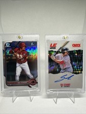 2022 Bowman Draft - Chrome Sal Stewart  Refractor & 2025 Onyx Sal Auto/150