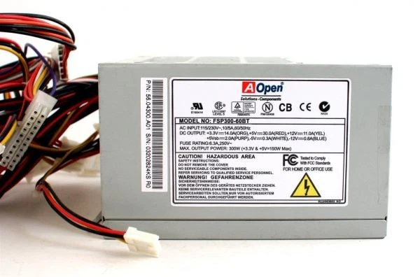 300w power supply, fsp300-60bt, p/n: 56.04300.a01,300w, atx - Image 2 of 4