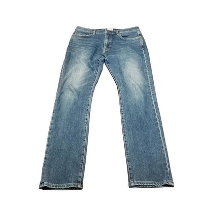 Flint and Tinder Jeans Men Size 31x32 Slim Fit Stretch Blue Denim Faded (32x31)