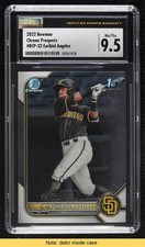 2022 Bowman Chrome Prospects Euribiel Angeles CSG 9.5 Mint Plus READ 1d2e