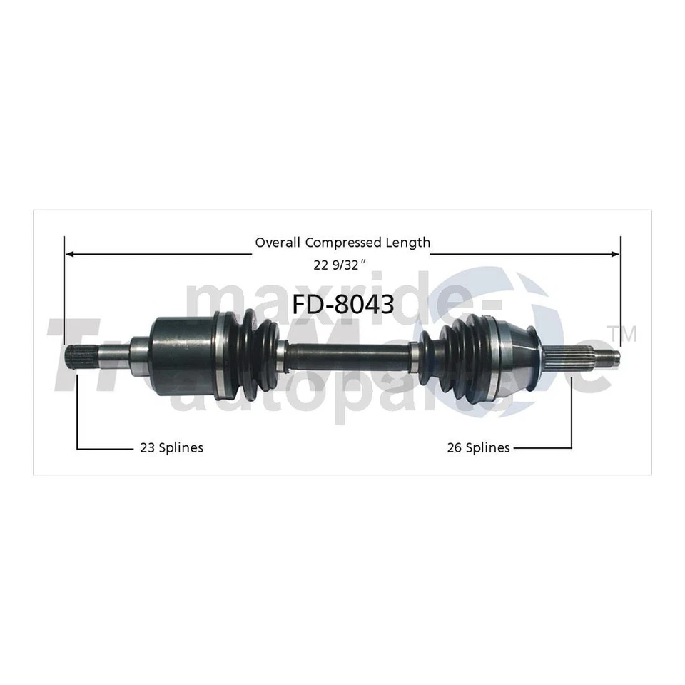 Front Passenger Driver Side CV Axle Joint Fits Ford EXP Ford Escort Ford Tempo - Image 2 of 3