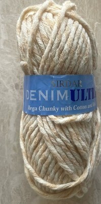 Sirdar DENIM ULTRA CHUNKY Yarn, Acrylic/Cotton/Wool, 100g/75m, col#025,