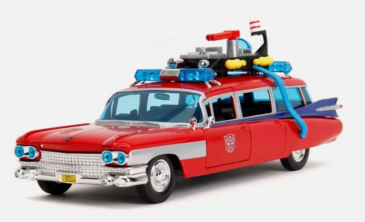 ,JADA TOYS, CADILLAC Cazafantasmas ECTO-1 X Rojo - TRANSFORMERS, 1/24, JAD35466