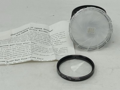 Hoya 55mm CS Cross Screen Filter w/Case & Instruction / Tip Sheet, EXC Cond.