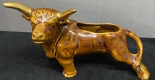 Texas Longhorn Bull Planter Royal Haeger Style VTG Ceramic MCM Read Description