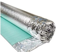3mm Acoustic Silver Underlay for Flooring – Foil - Damp Proof Membrane – 7.5m²