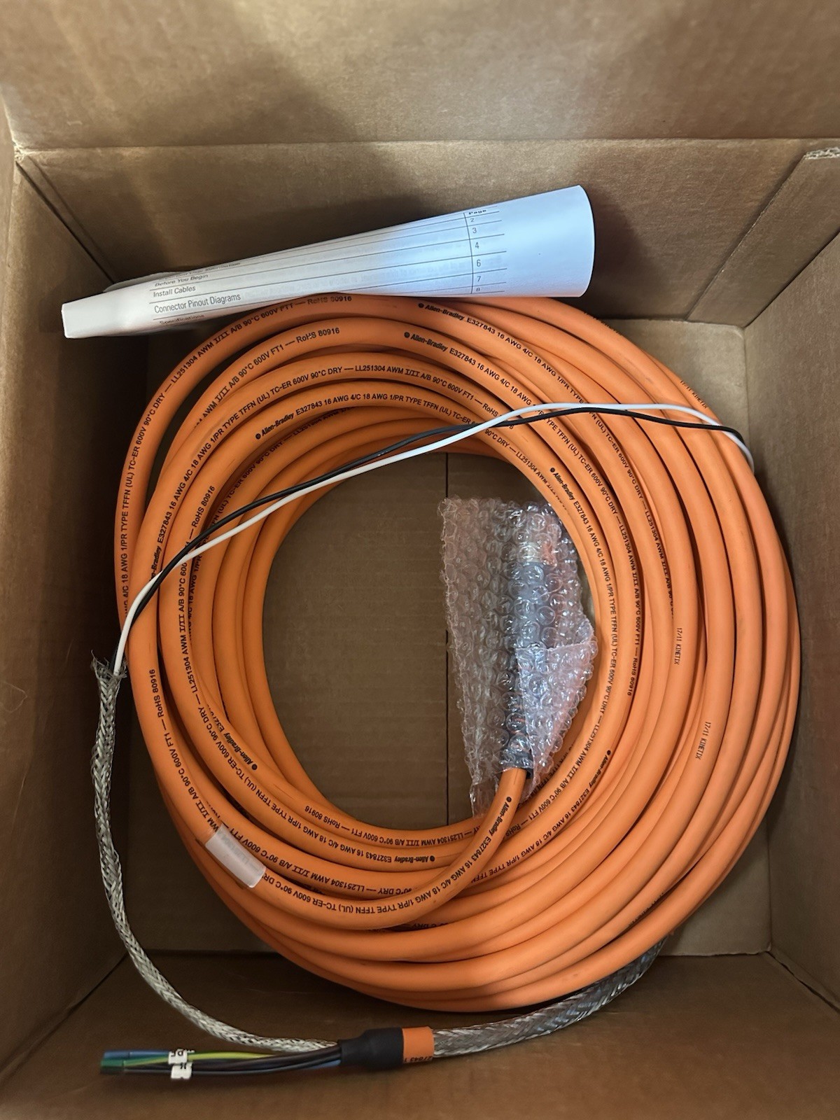 Allen Bradley 2090-CPBM7DF-16AA30  |  Motor Power/Brake Cable  *NEW*