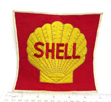 Vintage Shell Gasoline Station Oil Large Back Patch Clam Houston TX Petroleum