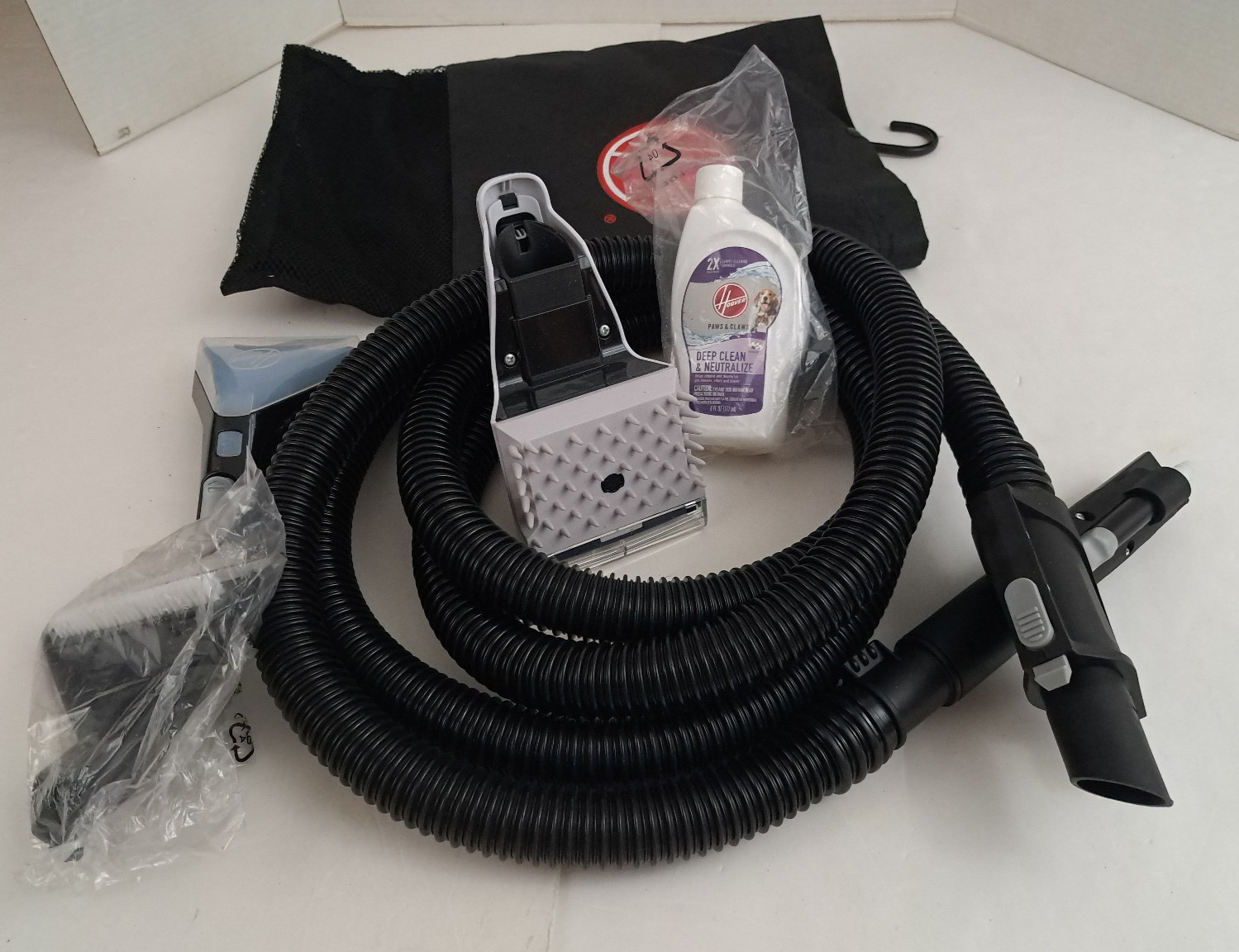 Vintage Hoover Smart-Wash Steam Cleaner 10ft Hose,Tools,and 